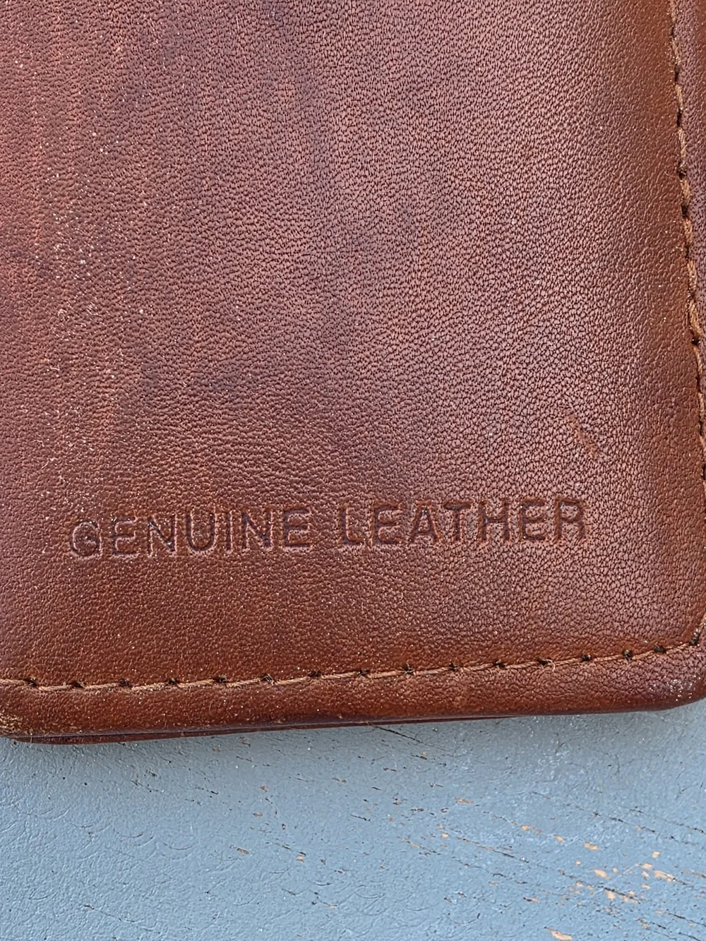 Genuine Leather Wolf Magnetic Money Clip Wallet